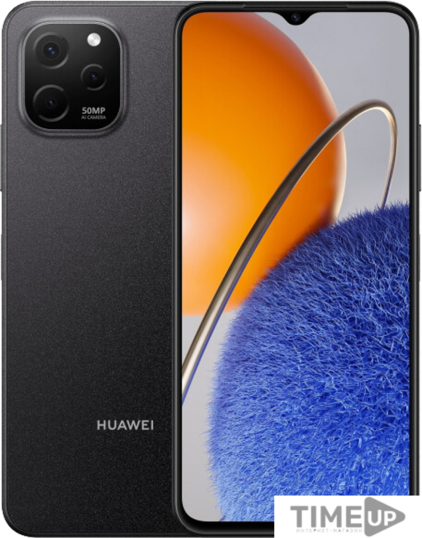 Купить Смартфон Huawei Nova Y61 EVE-LX9N 6GB/64GB с NFC (полночный черный)  | timeup.by