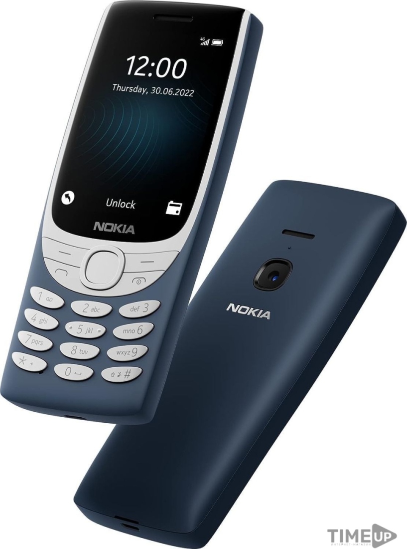 Купить Кнопочный телефон Nokia 8210 4G Dual SIM ТА-1489 (синий) | timeup.by